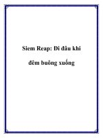 Siem Reap: Đi đâu khi đêm buông xuống pdf