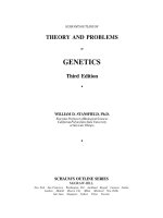 schaum's outline of theory and problems of genetics - william d. stansfield