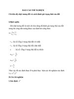 BÁO CÁO THÍ NGHI ỆM Chỉ tiêu độ chặt tương đối và cách đánh giá trạng thái của đất pptx