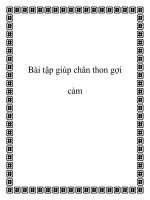 Bài tập giúp chân thon gợi cảm pdf