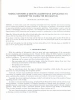 Mạng nơ ron và giải thuật di truyền ứng dụng cho nhận dạng ký tự viết tay. pot