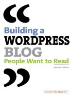 peachpit press building a wordpress blog people want to read 2nd
