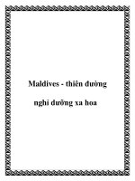 Maldives - thiên đường nghỉ dưỡng xa hoa doc