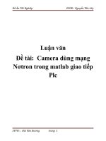 Đề tài: Camera dùng mạng Nơtron trong matlab giao tiếp Plc potx