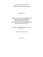 Nghiên cứu và xác lập cơ sở khoa học để khôi phục dòng chảy sông Đáy phục vụ khai thác tổng hợp tài nguyên nước và cải thiện môi trường (đoạn từ Hát Môn đến Ba Thá)