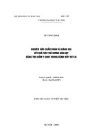 Nghiên cứu chẩn đoán và đánh giá kết quả thay thế xương bàn đạp bằng trụ gốm y sinh trong bệnh xốp sơ tai