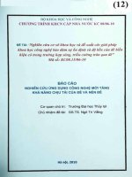 Nghiên cứu cơ sở khoa học và đề xuất các giải pháp khoa học công nghệ đảm bảo sự ổn định và độ bền của đê biển hiện có trong trường hợp sóng, triều cường tràn qua đê phần mềm quản lý cơ sở dữ liệu