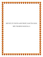 MỘT SỐ CÂY THUỐC & BÀI THUỐC NAM ỨNG DỤNG ĐIỀU TRỊ BỆNH NGOÀI DA ppt