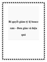 Bí quyết giảm tỷ lệ bouce rate - Đơn giản và hiệu quả pot