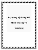 Xây dựng hệ thống link wheel tự động với wordpess pptx