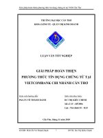 giải pháp hoàn thiện phương thức tín dụng chứng từ tại vietcombank cần thơ