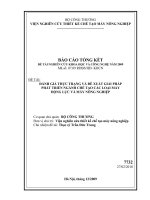 Đánh giá thực trạng và đề xuất giải pháp phát triển ngành chế tạo các loại máy động lực và máy nông nghiệp