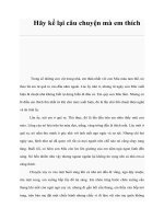 Hãy kể lại câu chuyện mà em thích pot