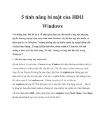 5 tính năng bí mật của HĐH Windows potx