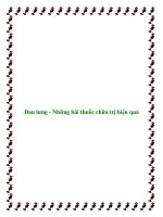 Đau lưng - Những bài thuốc chữa trị hiệu quả pot