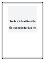 Trẻ bị đánh nhiều sẽ bị rối loạn tình dục khi lớn potx