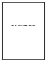 Nhục đậu khấu trị chứng “lạnh bụng” docx