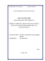Đề tài : Nghiên cứu thiết kế và chế tạo cụm cầu sử dụng cho các loại ô tô tải nhỏ tải trọng đến ba tấn