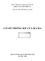 Giáo trình cơ sở thống kê của hệ thống ra đa