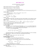ĐỀ THI THỬ ĐẠI HỌC, CAO ĐẲNG Môn thi : TOÁN doc