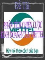 phân tích chiến lược kinh doanh của viettel