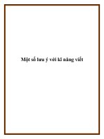 Một số lưu ý với kĩ năng viết potx