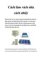 Cách làm vách nhà cách nhiệt pot