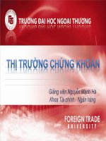 giáo trình thị trường chứng khoán