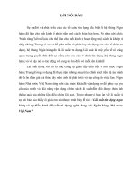 lãi suất tín dụng ngân hàng và sự điều hành lãi suất tín dụng ngân hàng của ngân hàng nhà nước việt nam