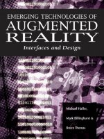 augmented reality interface and design