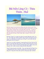 Bãi biển Lăng Cô - Thừa Thiên , Huế doc