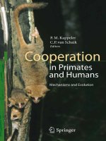 cooperation in primates and humans mechanisms and evolution -  peter m. kappeler