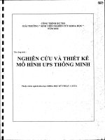 Đề tài : Nghiên cứu và thiết kế mô hình UPS thông minh
