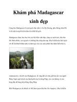 Khám phá Madagascar xinh đẹp docx