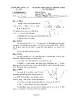 ĐỀ THI HỌC SINH GIỎI TỈNH CÀ MAU LÝ LỚP 12 THPT NĂM 2010 ppt