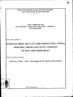 Đánh giá hiệu quả của biện pháp tăng cường sinh học trong sản xuất compost từ rác thải sinh hoạt