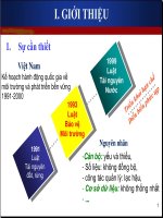 ĐÁNH GIÁ ĐIỀU KIỆN TỰ NHIÊN, TÀI NGUYÊN THIÊN NHIÊN, MÔI TRƯỜNG VÀ KINH TẾ - XÃ HỘI pptx