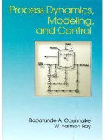 process dynamics modeling and control topics in chemical engineering