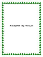 Làm đẹp ban công ở chung cư pot