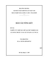 Nghiên cứu thiết kế, chế tạo thử nghiệm cụm các đăng trước và sau xe tải nặng CAT 769 C, D