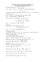 PHƯƠNG PHÁP SỬ DỤNG PHƯƠNG TRÌNH BẬC 3 TRONG BĐT