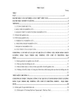 Biện pháp quản lý công tác đảm bảo chất lượng đào tạo theo hệ thống tín chỉ ở Trường Đại học Ngoại ngữ - Đại học Huế