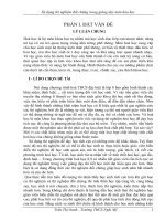 Sáng kiến sử dụng thí nghiệm đối chứng trong giảng dạy môn hóa học