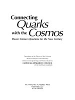 committee on physics of the universe, national research council. connecting quarks with the cosmos.. eleven science questions for the new century 