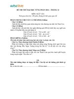 Đề thi thử môn văn năm 2014 tháng 12 của Viettel Study