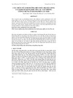 CÁC NHÂN TỐ ẢNH HƯỞNG ĐẾN MỨC ĐỘ HÀI LÒNG CỦA KHÁCH HÀNG ĐỐI VỚI CÁC VĂN PHÒNG CÔNG CHỨNG Ở THÀNH PHỐ CẦN THƠ pot