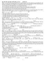 ĐỀ THI THỬ MÔN HÓA 2013 LẦN 36