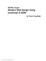 sitepoint dhtml utopia, modern web design using javascript and dom (2005)