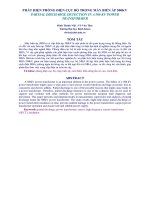 PHÁT HIỆN PHÓNG ĐIỆN CỤC BỘ TRONG MÁY BIẾN ÁP 500KV pdf