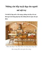 Những căn bếp tuyệt đẹp cho người mê nội trợ potx